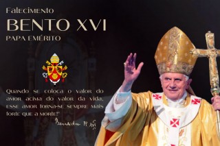 Dom Sérgio  emite Nota de Pesar pelo falecimento do Papa Emérito Bento XVI